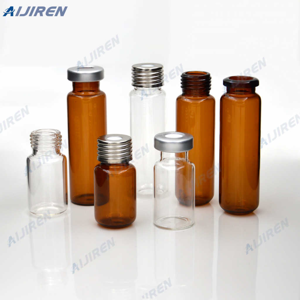 high strength silanized 75mm crimp headspace silver aluminium caps vials